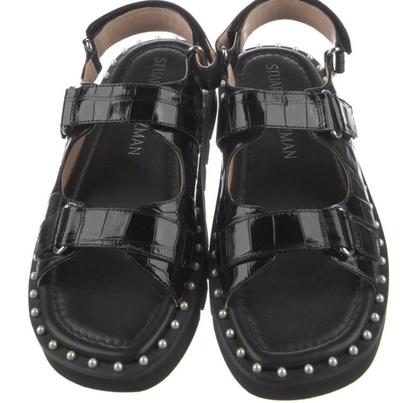 Stuart Weitzman leather sandals - Picture 1 of 3